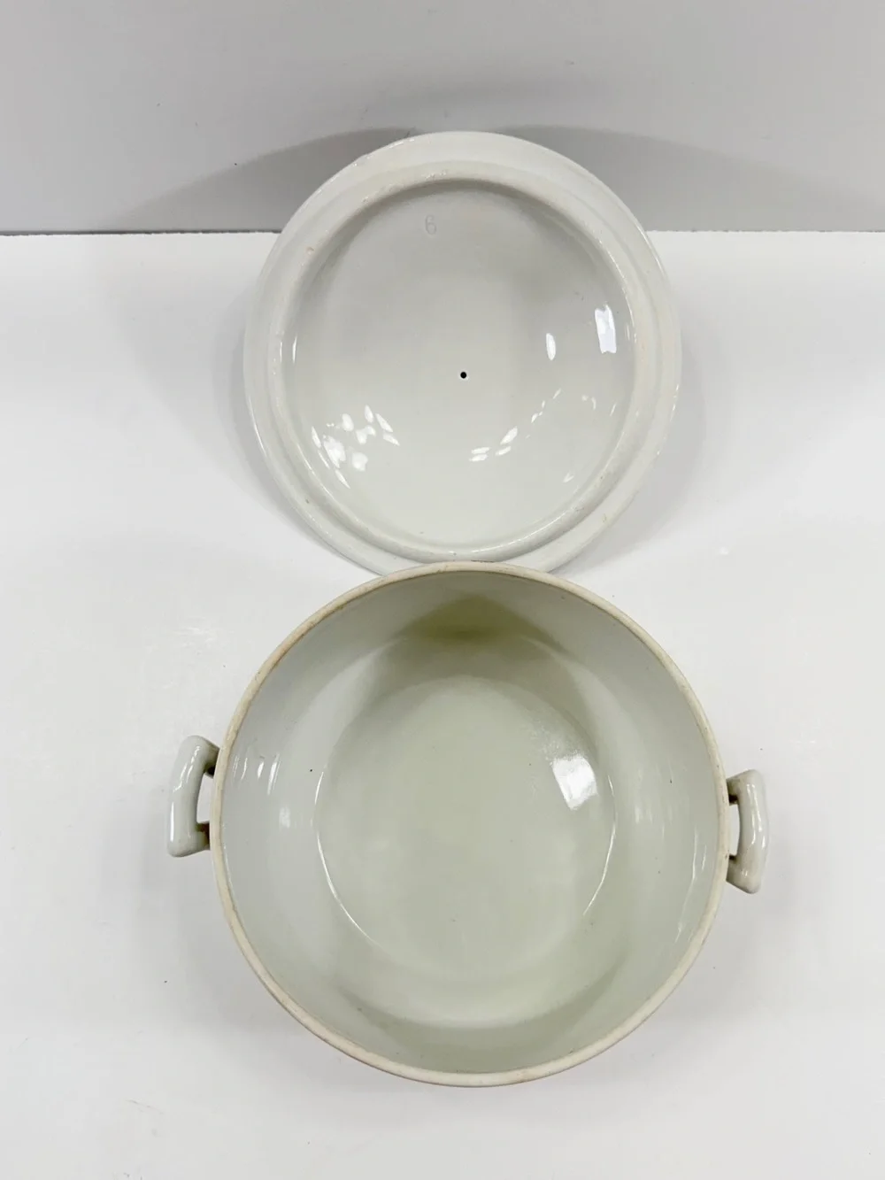 2 Qt Round Covered Casserole Chamord PORCELAINE‎ D' AUTEUIL France Discontinued